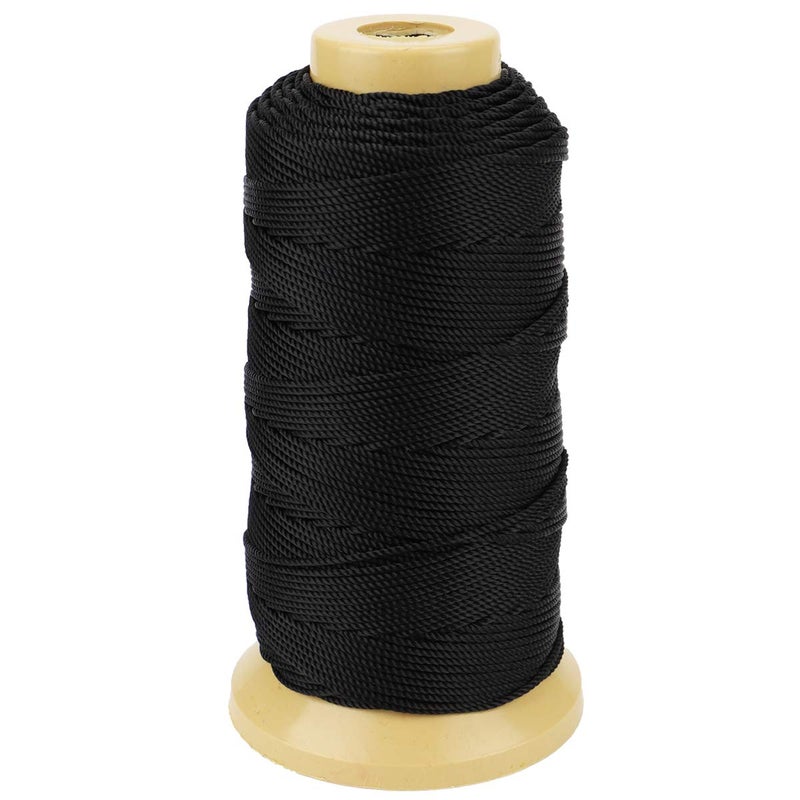 McFanBe 328 Feet Twisted Nylon Line Twine String Cord for Gardening Marking DIY Projects Crafting Masonry (Black  1.5mm-328 feet) - Image 1